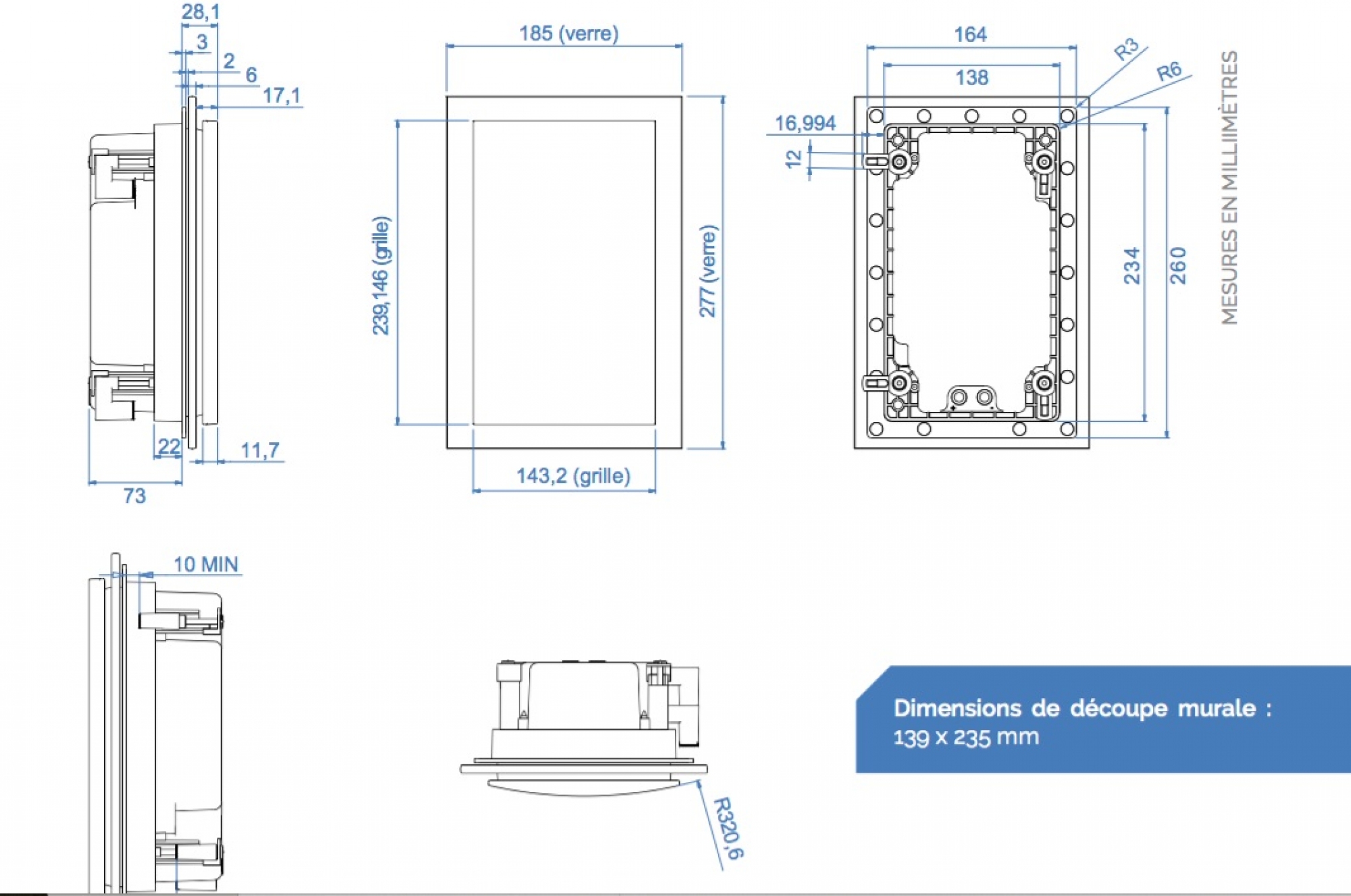 Enceintes encastrables Waterfallaudio